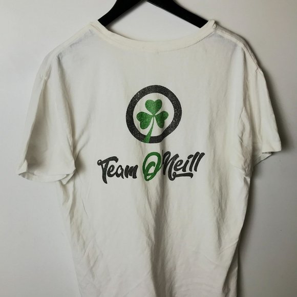 Team O'Neill T Shirt Four Leaf Clover Single Stitch Graphic Tee Short Sleeve - Picture 15 of 15